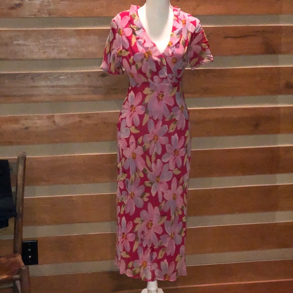 Carol Anderson Dresses & Skirts - Vintage Carol Anderson Lined Pink Floral Dress